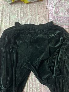 Black Velvet Pants