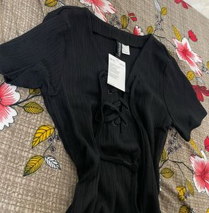 H&amp;M Black Bodycon Dress
