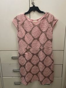 Pink Beaded Mini Dress
