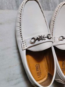 Stylish White Loafers