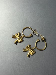 18k Gold Plated Bow Earrings