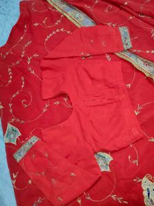 Classic Red Lehnga 3 Piece Set