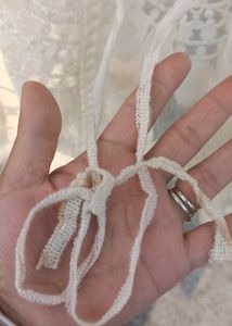 Cotton+Georgette Net Shrug