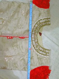 Beautiful Red Sleeves Gawn