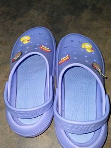 Very Cute Aesthetic Lavender Crocs For Girlss 💜