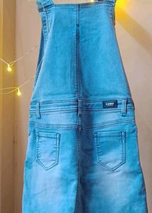Pinafore Denim  Mini Dress