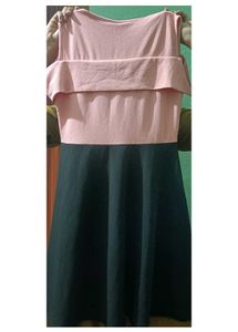 Peach Dress Of Size-M.