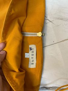 Mustard designer gown