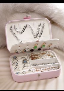 Pink Travel Jewellery Organiser