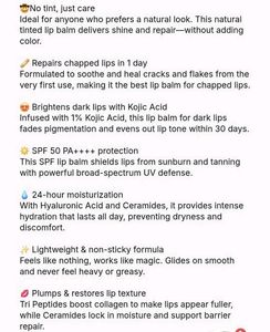 Chemist At Play Lip Balm Natural Spf50 Pa++++ 💛
