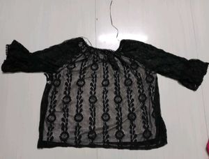 Elegant Black Lace Top