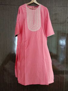 Embroidered Kurta For Women, 46inch