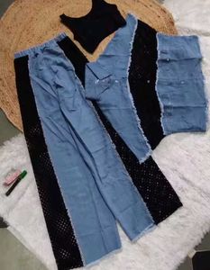 Denim & Lace Co-ord Set