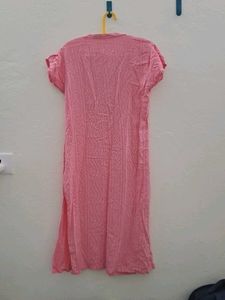 Pink Embroidered Kurta