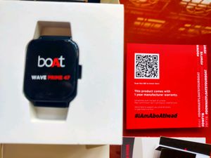 New BOAT wave Prime 47 Smart Watch  with 1.69" HD Display, 700+ Active Modes, ASAP Charge, Live Cricket Scores, Crest App Health Ecosystem, HR & SpO2
