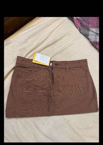 Brown Mini Skirt