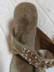6.5 Inches Embellished Flats &amp; Sandals