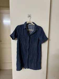 Life in Progress Denim Shirt Dress