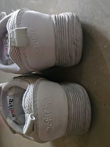 Kids White school shoes
