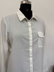White Button-Down Shirt