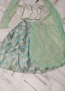 Green Lehgha Choli
