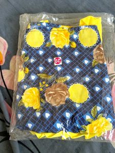 New Girl Cute Yellow &amp; Blue Dress