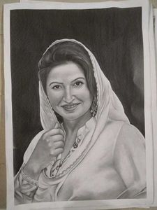 A Woman Sketch (Charcol)