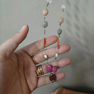 Long Navratan Necklace