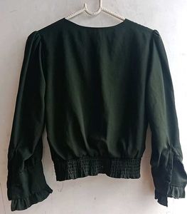 Elegant Green Blouse Top 👕💚