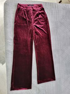 VERO MODA Velvet High Waist Pant