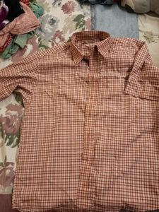 Rust Red Checkered shirt