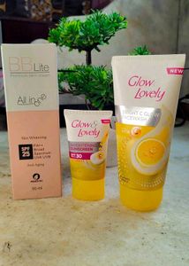 Combo Of Bb Cream ✨ Sunscreen 🌼Face Wash 🌸