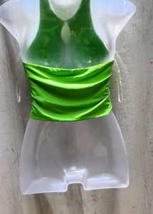 26137. Green Halter Top