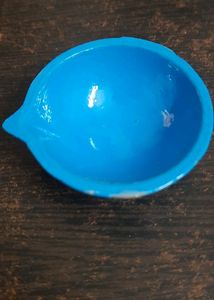 Colourful Aluminum Diyas,Set Of 6.