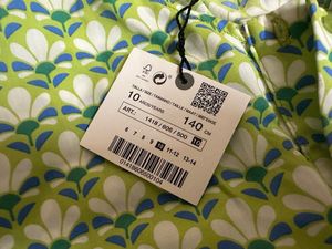 Green Patterned Crop Top
