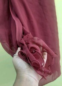 Long And Wide Maroon Dupatta♥️