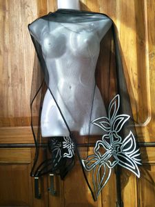 Black Net Stole
