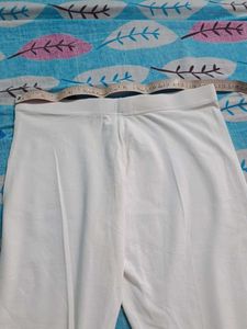 White Cropped Leggings