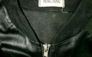 $ale / black moto Bomber Jacket