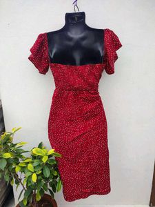 Shein Red Drawstring Dress❤️