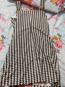 Houndstooth Dress with Blouse
