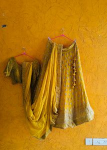 hand embroidery Lehenga Choli Set 5 Mtr Flair