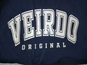 Unisex Veirdo Oversized Tshirt Navy Blue