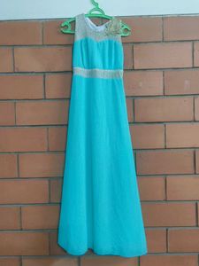 Elegant Aqua Dress