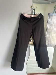 Black Formal Low Rise Pants