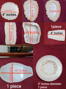 Silicon Molds For White Resin Art Total 32pieces .
