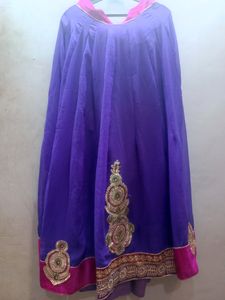 Purple Georgette Lehenga Choli