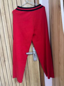 Elegant Red knit co-ord set - by amisha