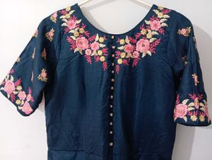 Elegant Embroidered Ethnic Gown