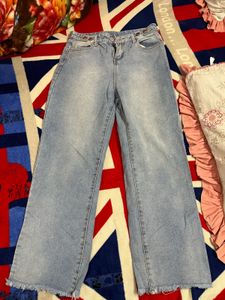 Wide Leg Denim Jeans